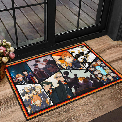 Tobio Kageyama And Shoyo Hinata Fukurodani Haikyuu Door Mat Anime Home Decor Custom For Fans NA041302