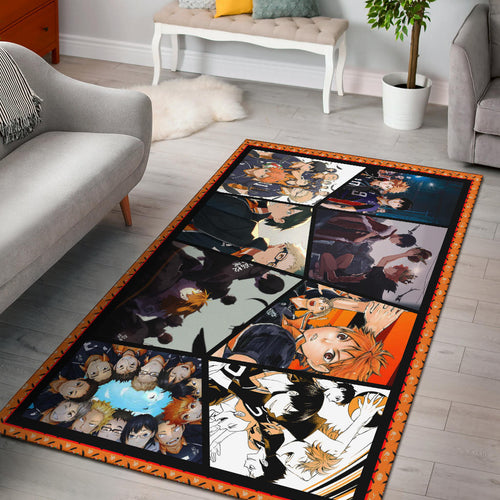 Tobio Kageyama And Shoyo Hinata Fukurodani Haikyuu Area Rug Anime Home Decor Custom For Fans NA041301