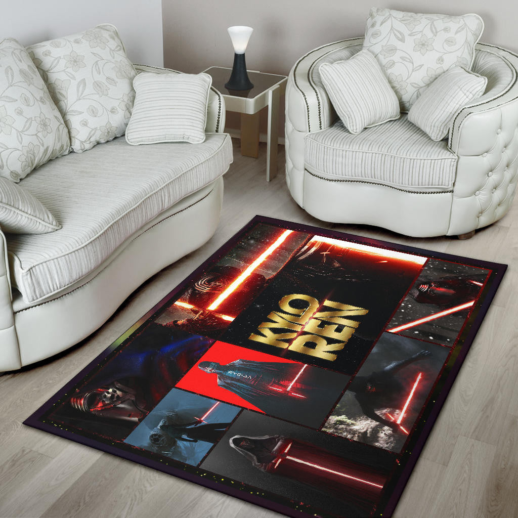 Kylo Ren Star Wars Area Rug Movie Home Decor Custom For Fans NT040404