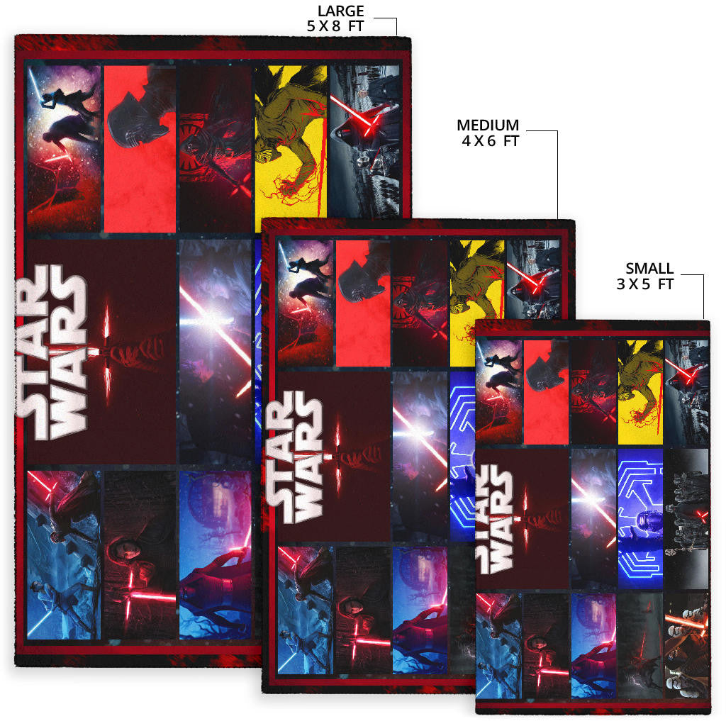 Kylo Ren Star Wars Area Rug Movie Home Decor Custom For Fans NT040402