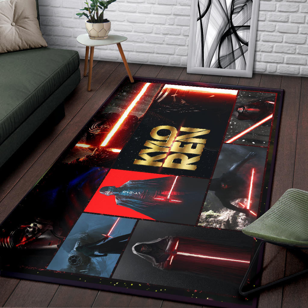 Kylo Ren Star Wars Area Rug Movie Home Decor Custom For Fans NT040404