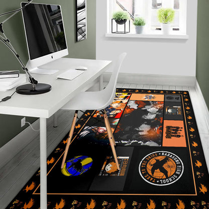 Tobio Kageyama And Shoyo Hinata Haikyuu Area Rug Anime Home Decor Custom For Fans NA041203