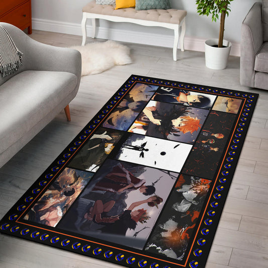 Tobio Kageyama And Shoyo Hinata Haikyuu Area Rug Anime Home Decor Custom For Fans NA041201