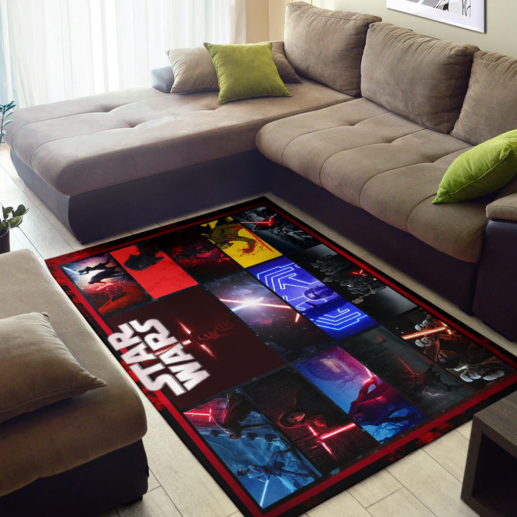 Kylo Ren Star Wars Area Rug Movie Home Decor Custom For Fans NT040402