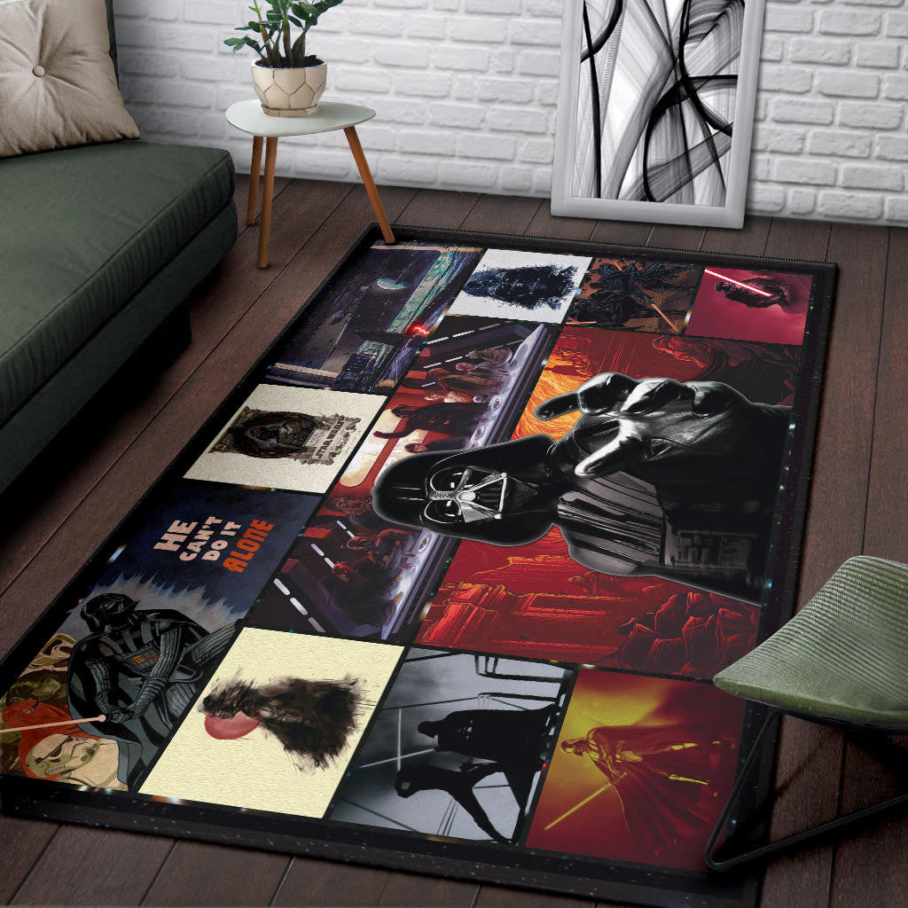 Darth Vader Star Wars Area Rug Movie Home Decor Custom For Fans NT040802