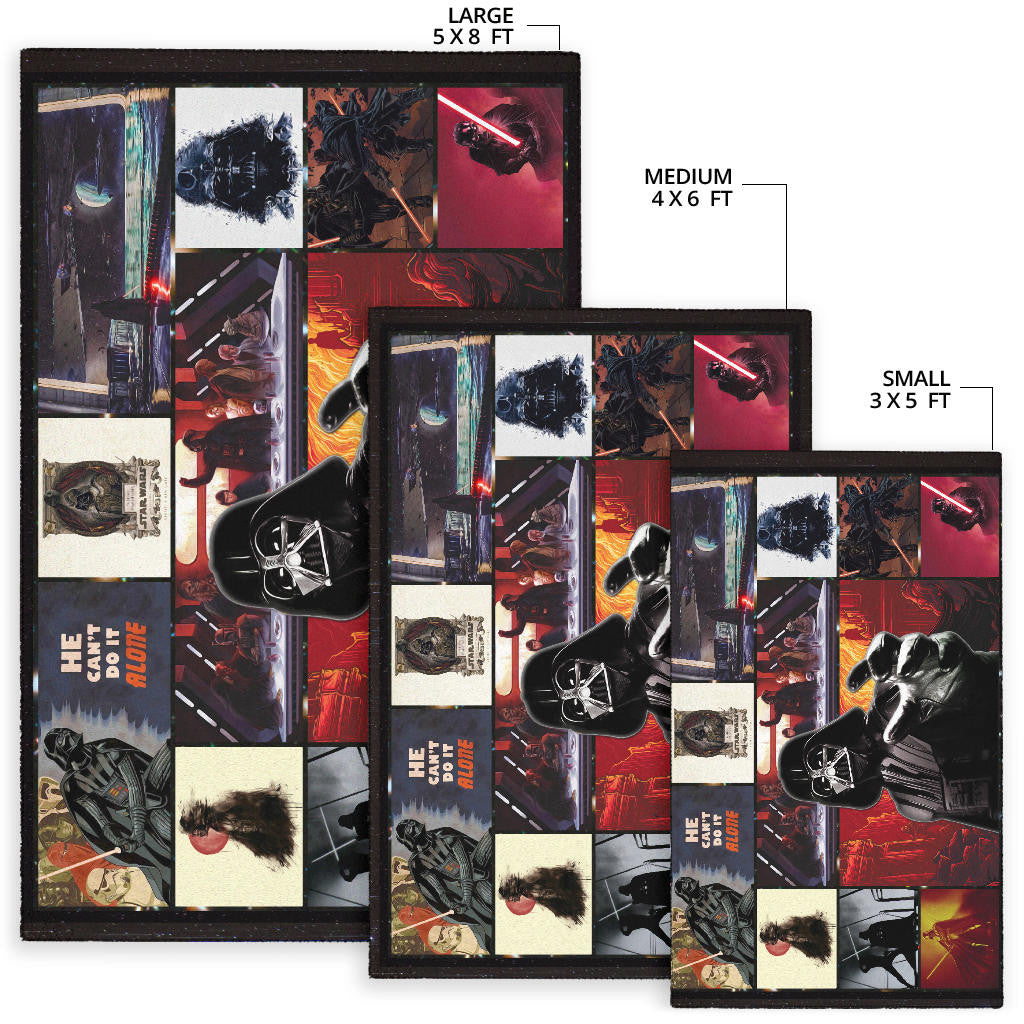 Darth Vader Star Wars Area Rug Movie Home Decor Custom For Fans NT040802