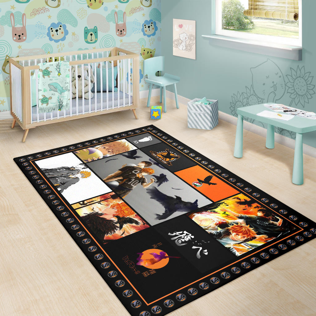 Shoyo Hinata Haikyuu Area Rug Anime Home Decor Custom For Fans NA041503