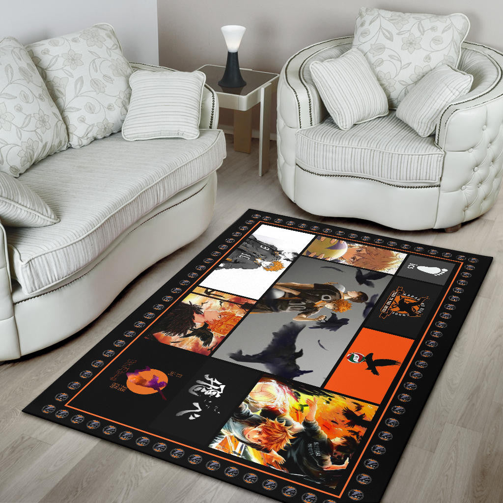 Shoyo Hinata Haikyuu Area Rug Anime Home Decor Custom For Fans NA041503