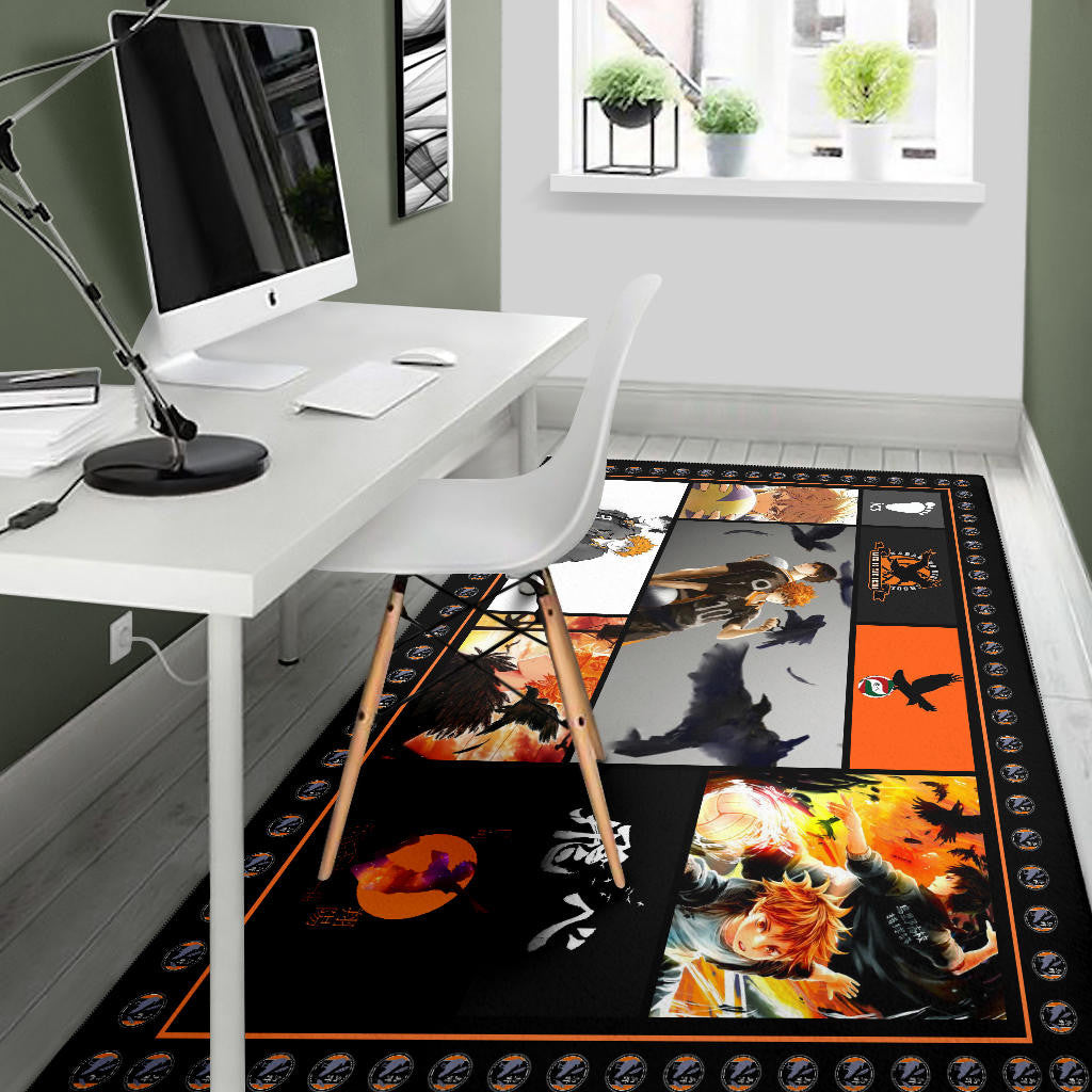 Shoyo Hinata Haikyuu Area Rug Anime Home Decor Custom For Fans NA041503