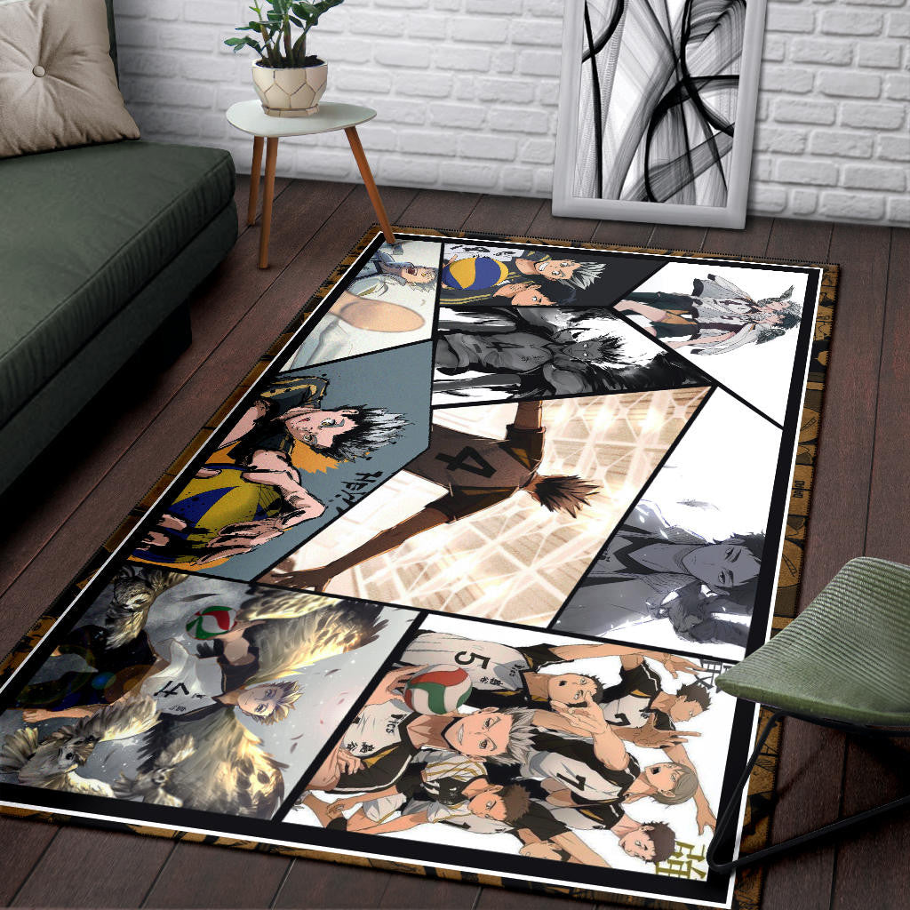 Kotaro Bokuto Haikyuu Area Rug Anime Home Decor Custom For Fans NA041501