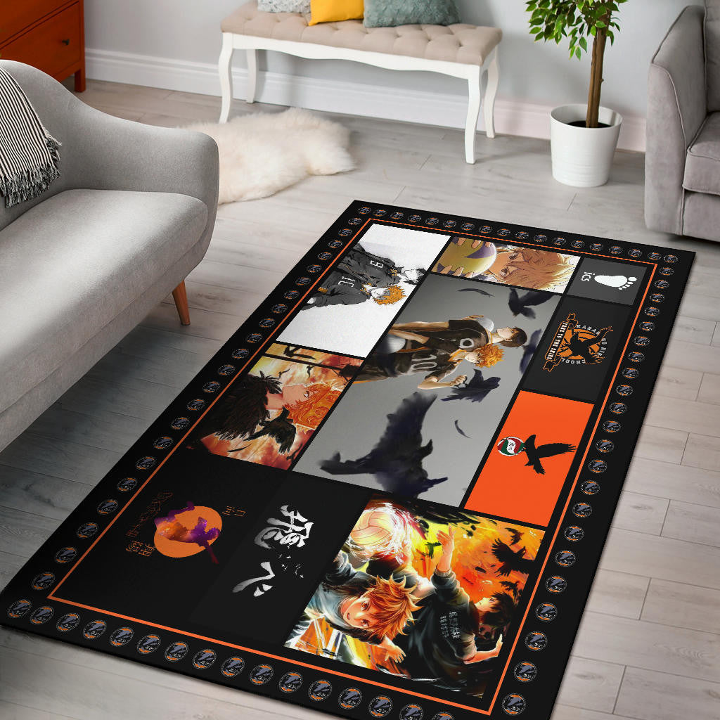 Shoyo Hinata Haikyuu Area Rug Anime Home Decor Custom For Fans NA041503