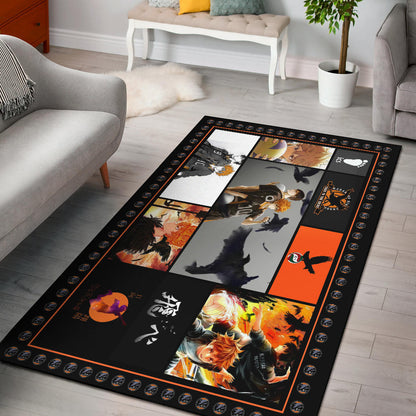 Shoyo Hinata Haikyuu Area Rug Anime Home Decor Custom For Fans NA041503