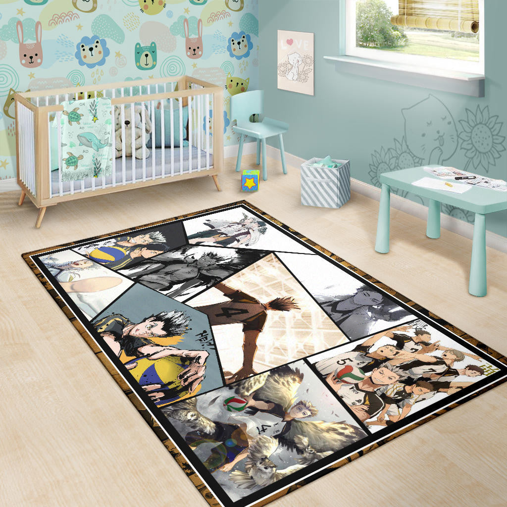 Kotaro Bokuto Haikyuu Area Rug Anime Home Decor Custom For Fans NA041402