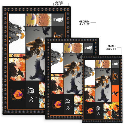 Shoyo Hinata Haikyuu Area Rug Anime Home Decor Custom For Fans NA041503