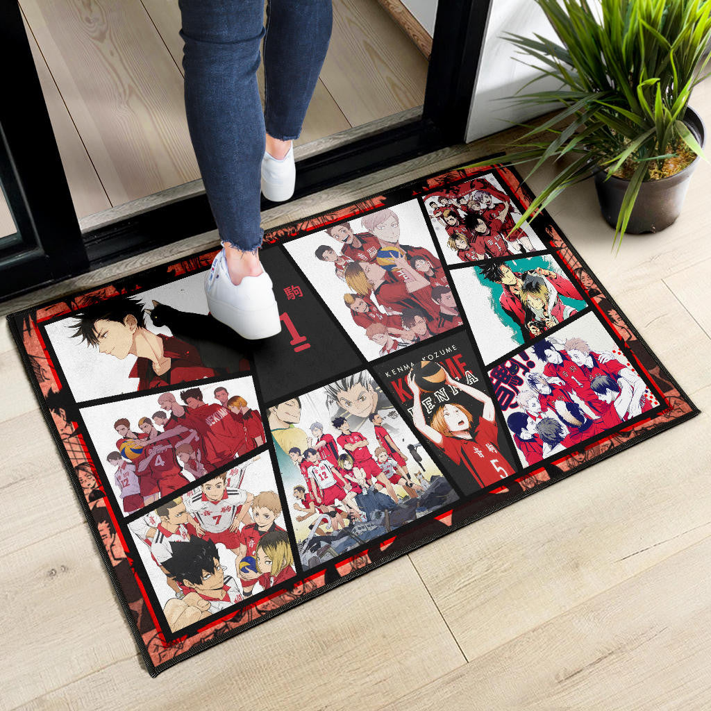 Tetsuro Kuroo Haikyuu Door Mat Anime Home Decor Custom For Fans NA041404