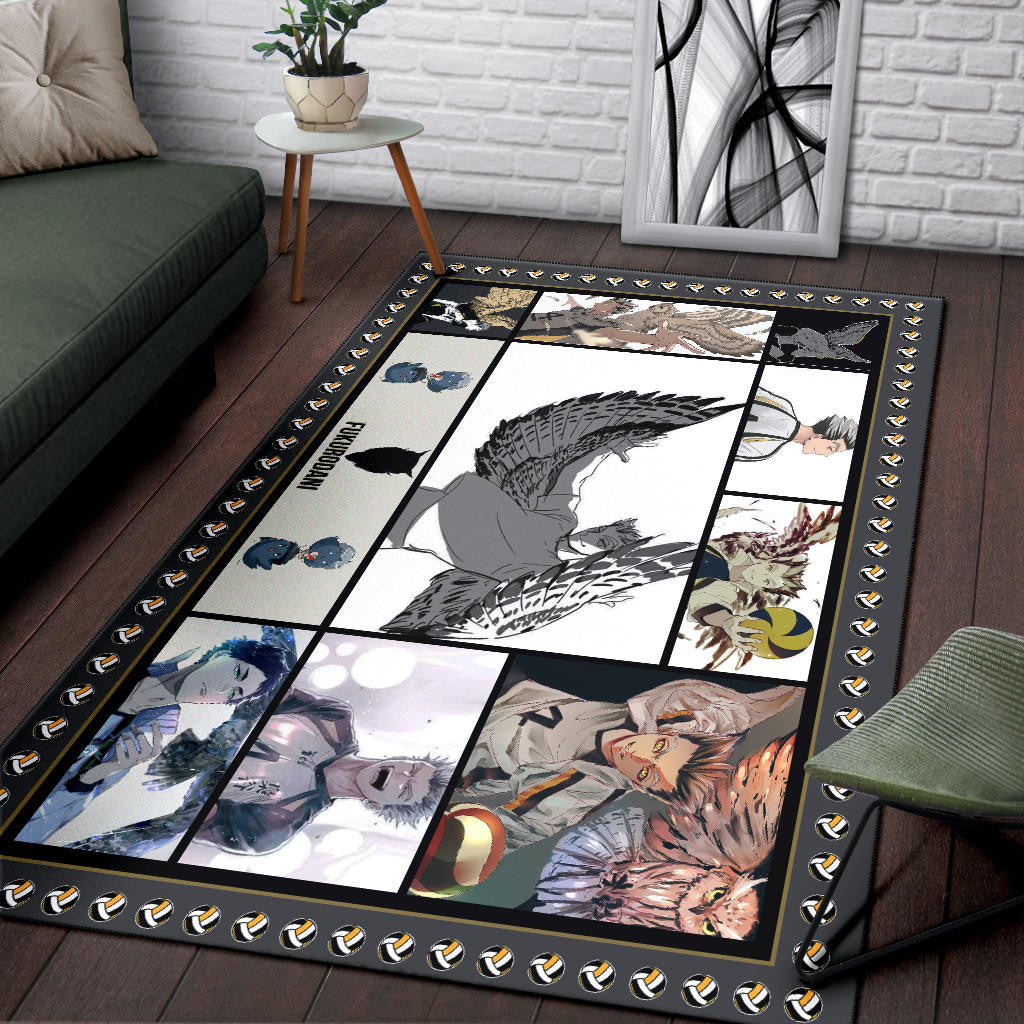 Kotaro Bokuto Haikyuu Area Rug Anime Home Decor Custom For Fans NA041504