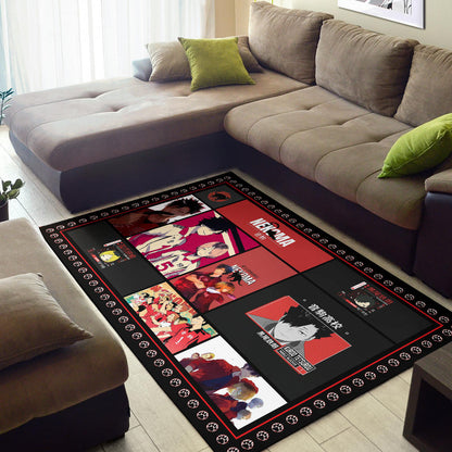 Tetsuro Kuroo Haikyuu Area Rug Anime Home Decor Custom For Fans NA041502