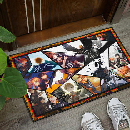 Shoyo Hinata Haikyuu Door Mat Anime Home Decor Custom For Fans NA041401