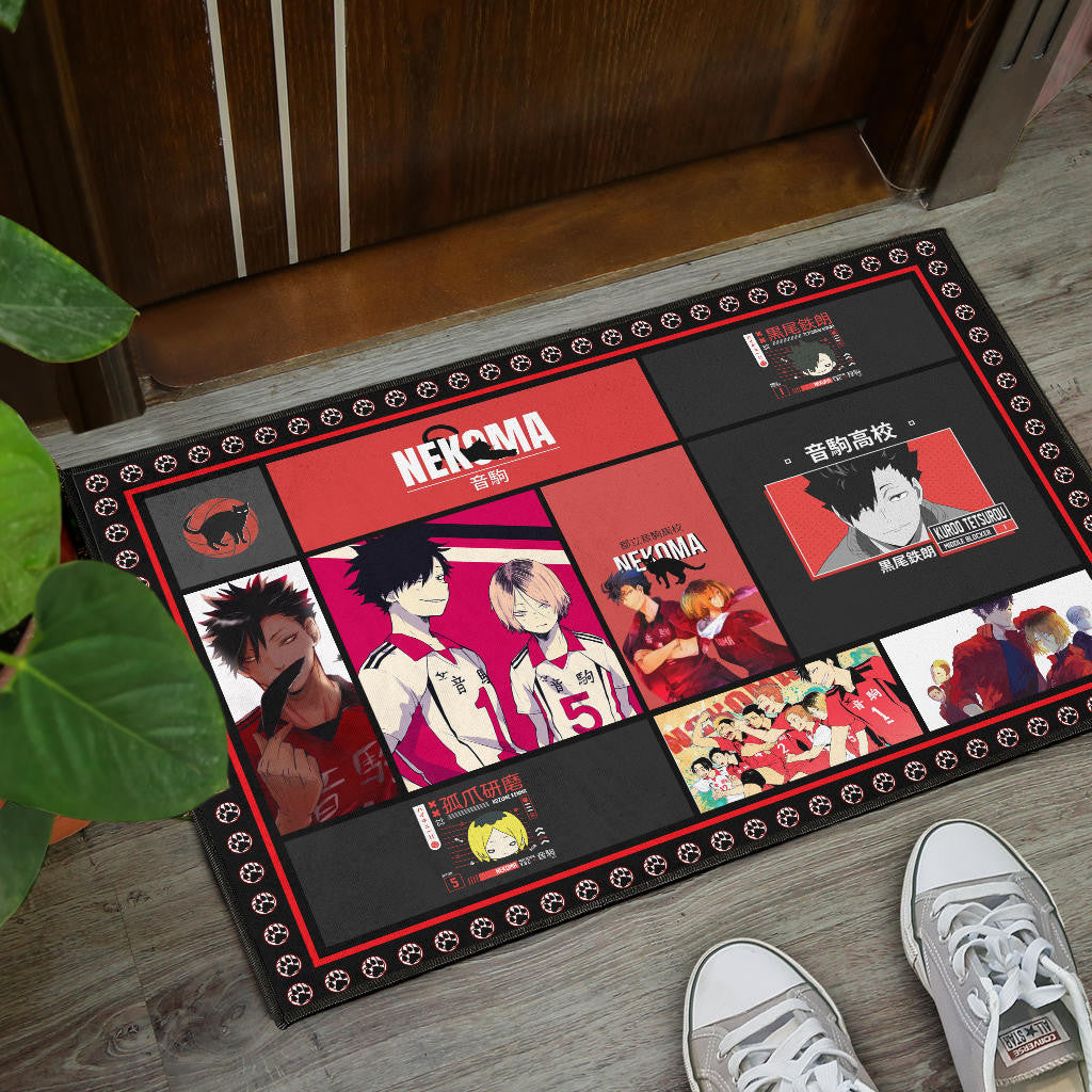 Tetsuro Kuroo Haikyuu Door Mat Anime Home Decor Custom For Fans NA041502