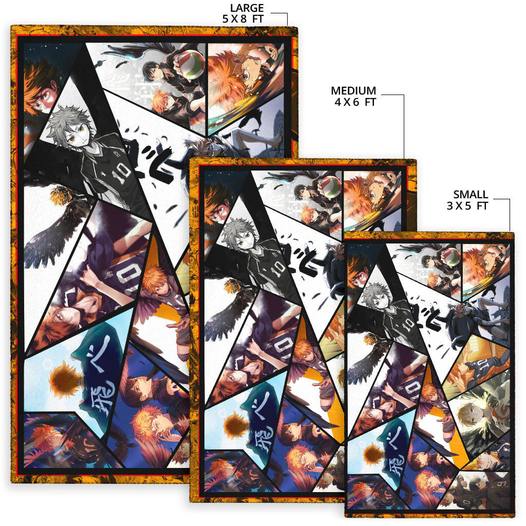 Shoyo Hinata Haikyuu Area Rug Anime Home Decor Custom For Fans NA041401