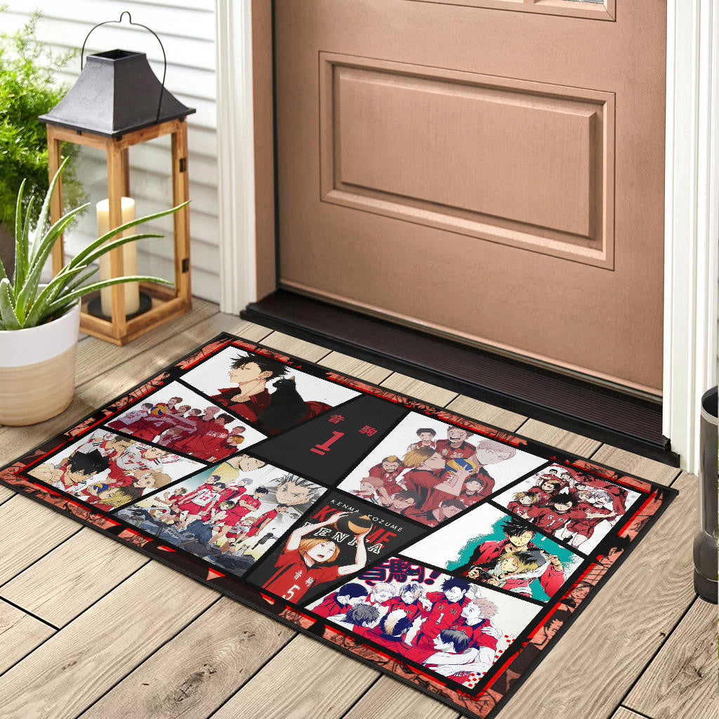 Tetsuro Kuroo Haikyuu Door Mat Anime Home Decor Custom For Fans NA041404