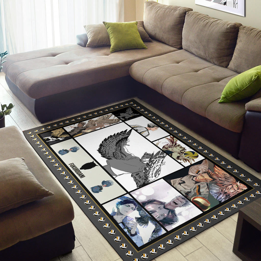 Kotaro Bokuto Haikyuu Area Rug Anime Home Decor Custom For Fans NA041504
