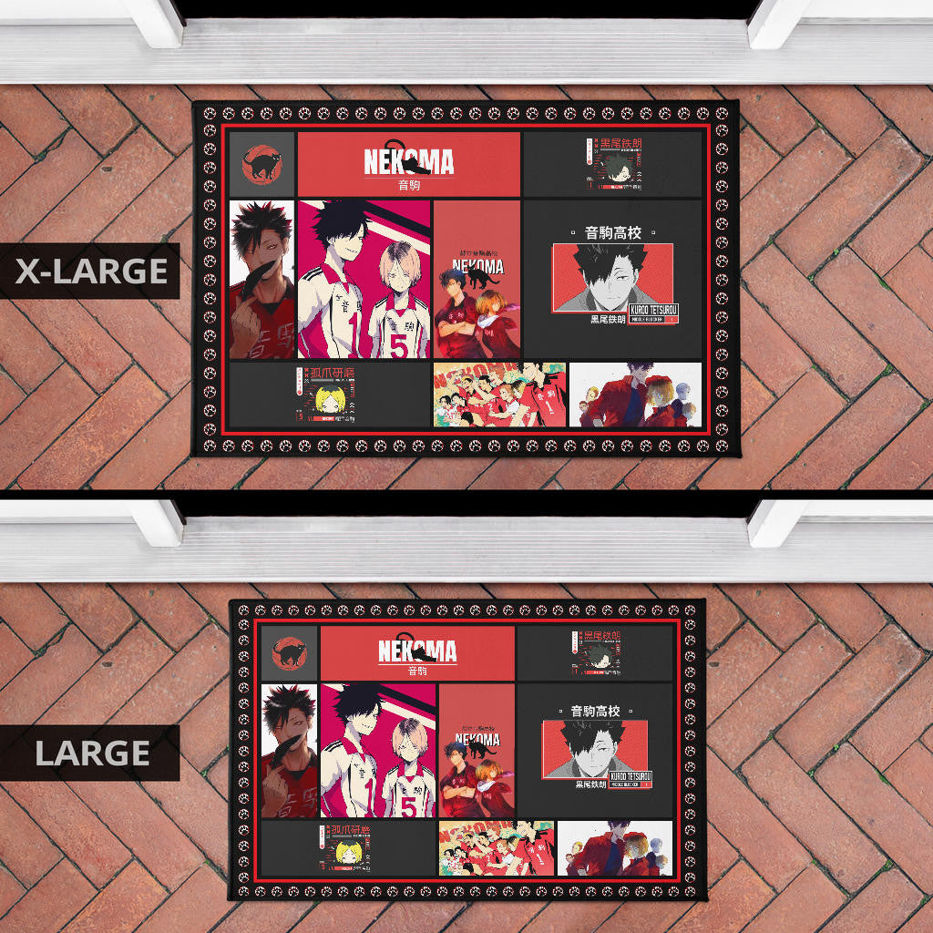 Tetsuro Kuroo Haikyuu Door Mat Anime Home Decor Custom For Fans NA041502