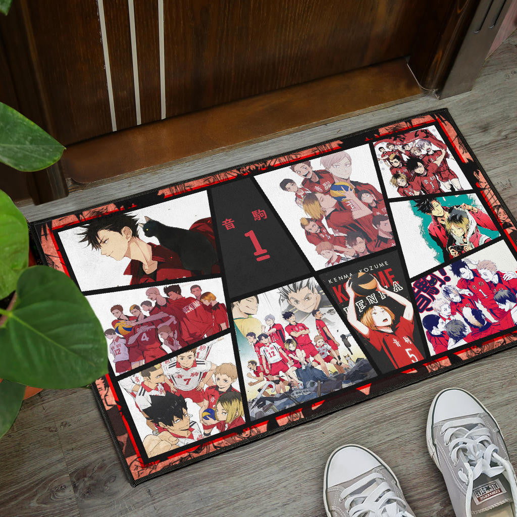 Tetsuro Kuroo Haikyuu Door Mat Anime Home Decor Custom For Fans NA041404