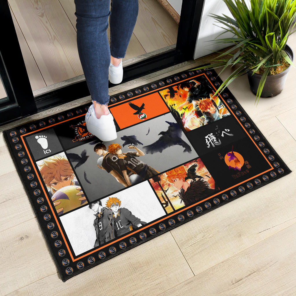 Shoyo Hinata Haikyuu Door Mat Anime Home Decor Custom For Fans NA041503