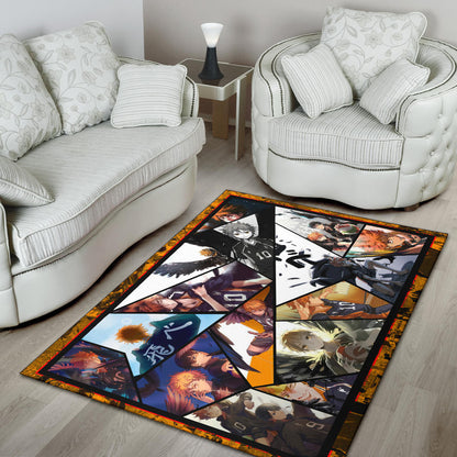 Shoyo Hinata Haikyuu Area Rug Anime Home Decor Custom For Fans NA041401