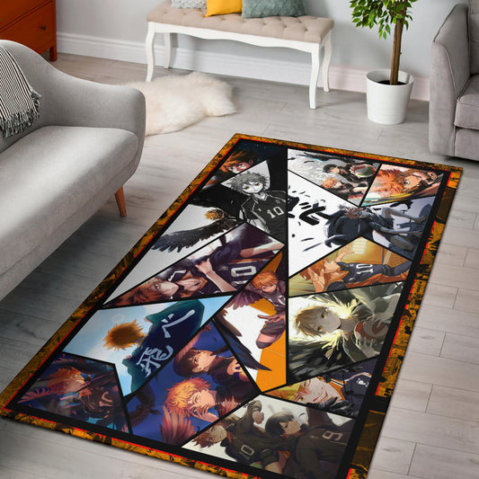 Shoyo Hinata Haikyuu Area Rug Anime Home Decor Custom For Fans NA041401