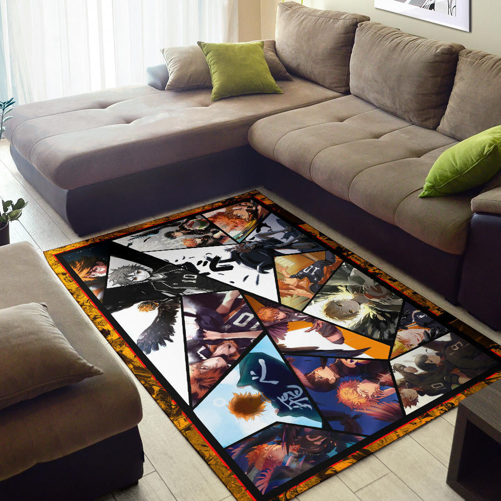 Shoyo Hinata Haikyuu Area Rug Anime Home Decor Custom For Fans NA041401