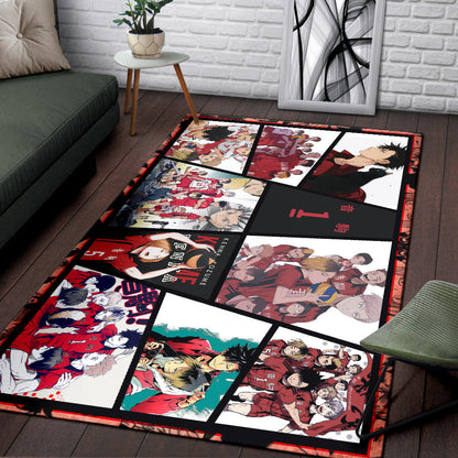Tetsuro Kuroo Haikyuu Area Rug Anime Home Decor Custom For Fans NA041404