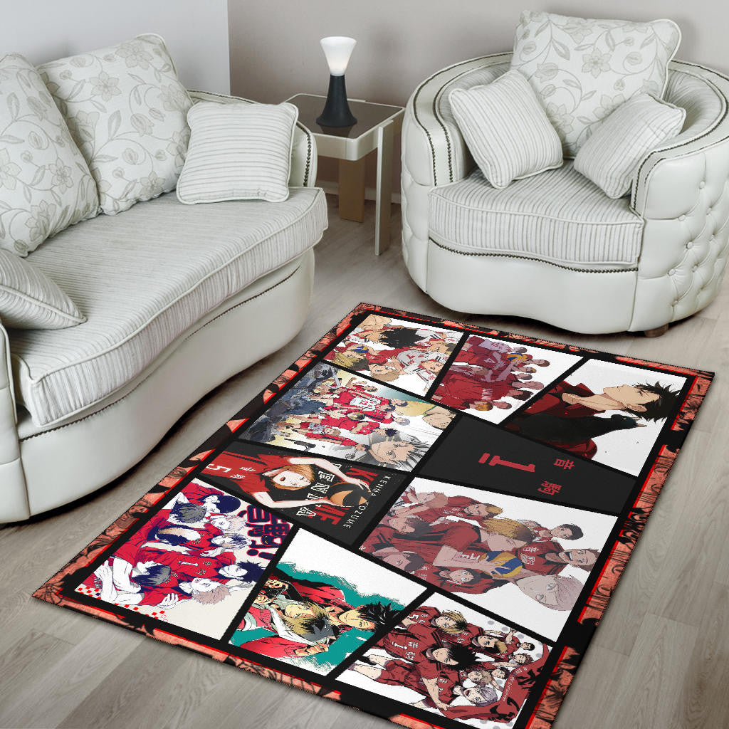 Tetsuro Kuroo Haikyuu Area Rug Anime Home Decor Custom For Fans NA041404