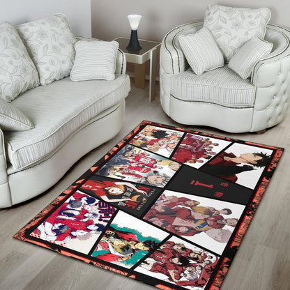Tetsuro Kuroo Haikyuu Area Rug Anime Home Decor Custom For Fans NA041404