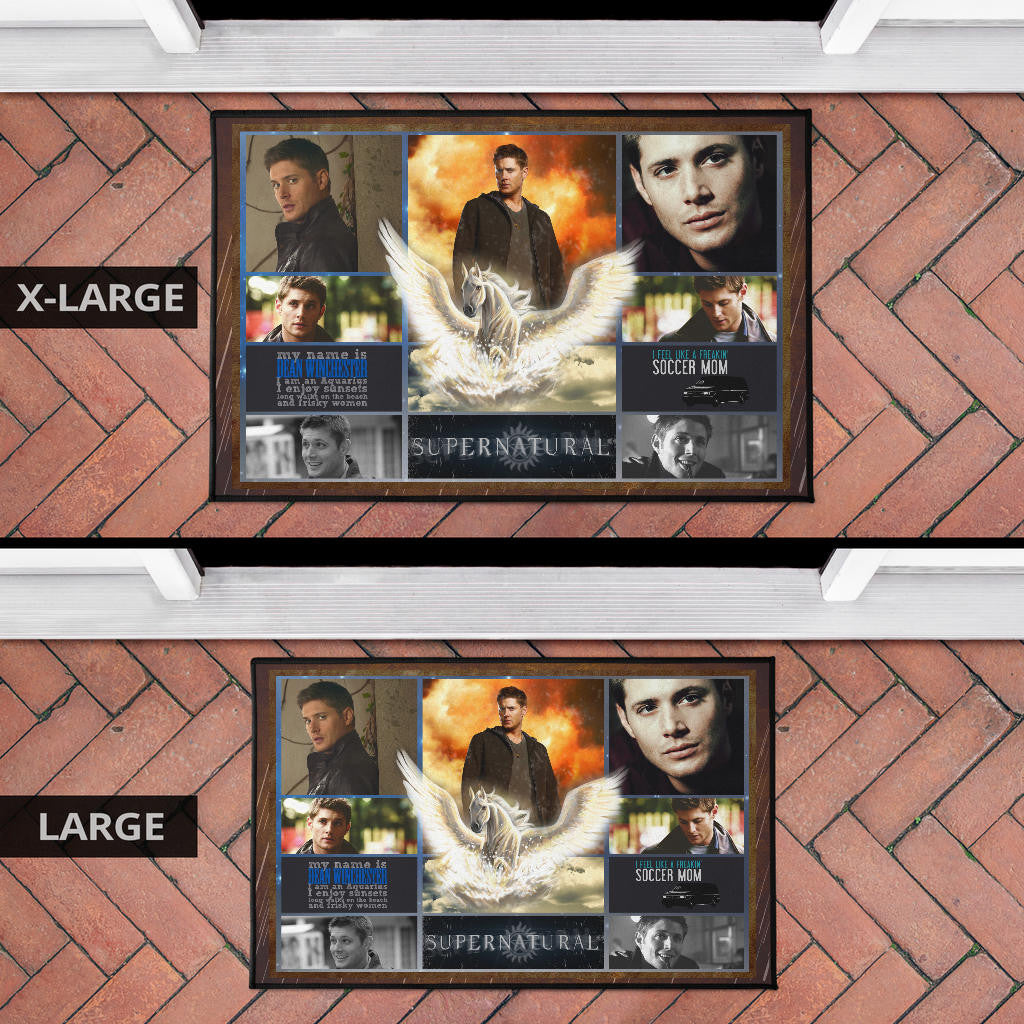 Dean Winchester Supernatural Door Mat Movie Home Decor Custom For Fans NT041202