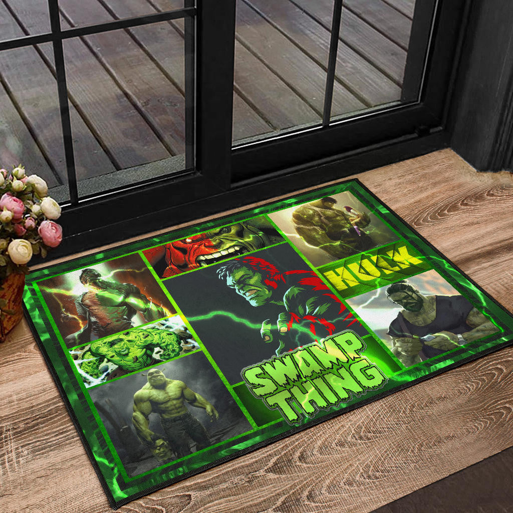 Hulk Swamp Thing Door Mat Movie Home Decor Custom For Fans NT041402