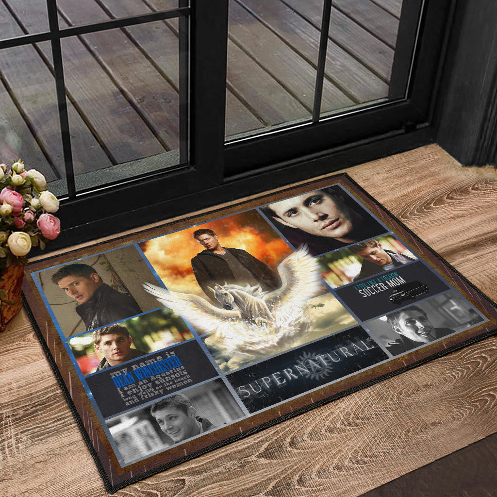 Dean Winchester Supernatural Door Mat Movie Home Decor Custom For Fans NT041202
