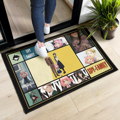 Loid Yor And Anya Forger Family Spy x Family Door Mat Anime Home Decor Custom For Fans NA042604