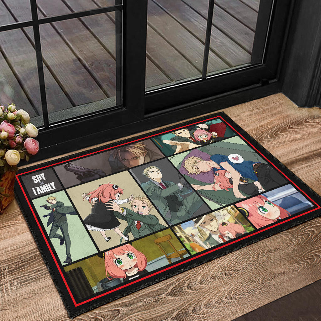 Loid Forger And Anya Forger Spy x Family Door Mat Anime Home Decor Custom For Fans NA042602