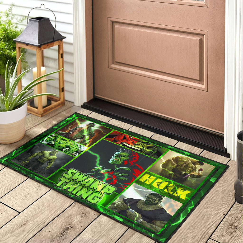 Hulk Swamp Thing Door Mat Movie Home Decor Custom For Fans NT041402