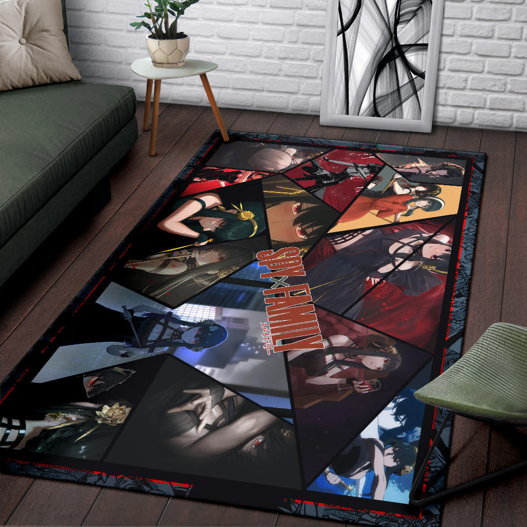 Yor Forger Spy x Family Area Rug Anime Home Decor Custom For Fans NA042601