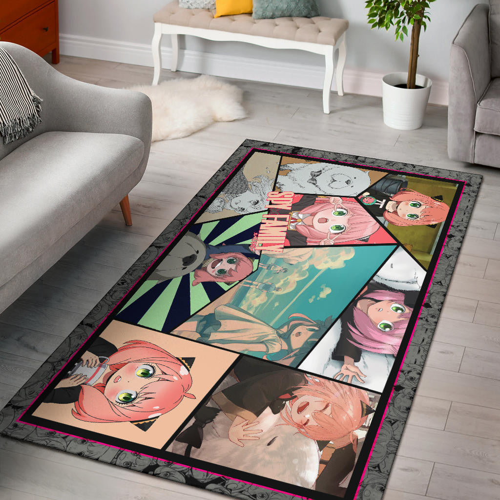 Anya Forger Spy x Family Area Rug Anime Home Decor Custom For Fans NA042602