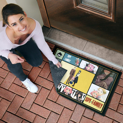 Loid Yor And Anya Forger Family Spy x Family Door Mat Anime Home Decor Custom For Fans NA042604
