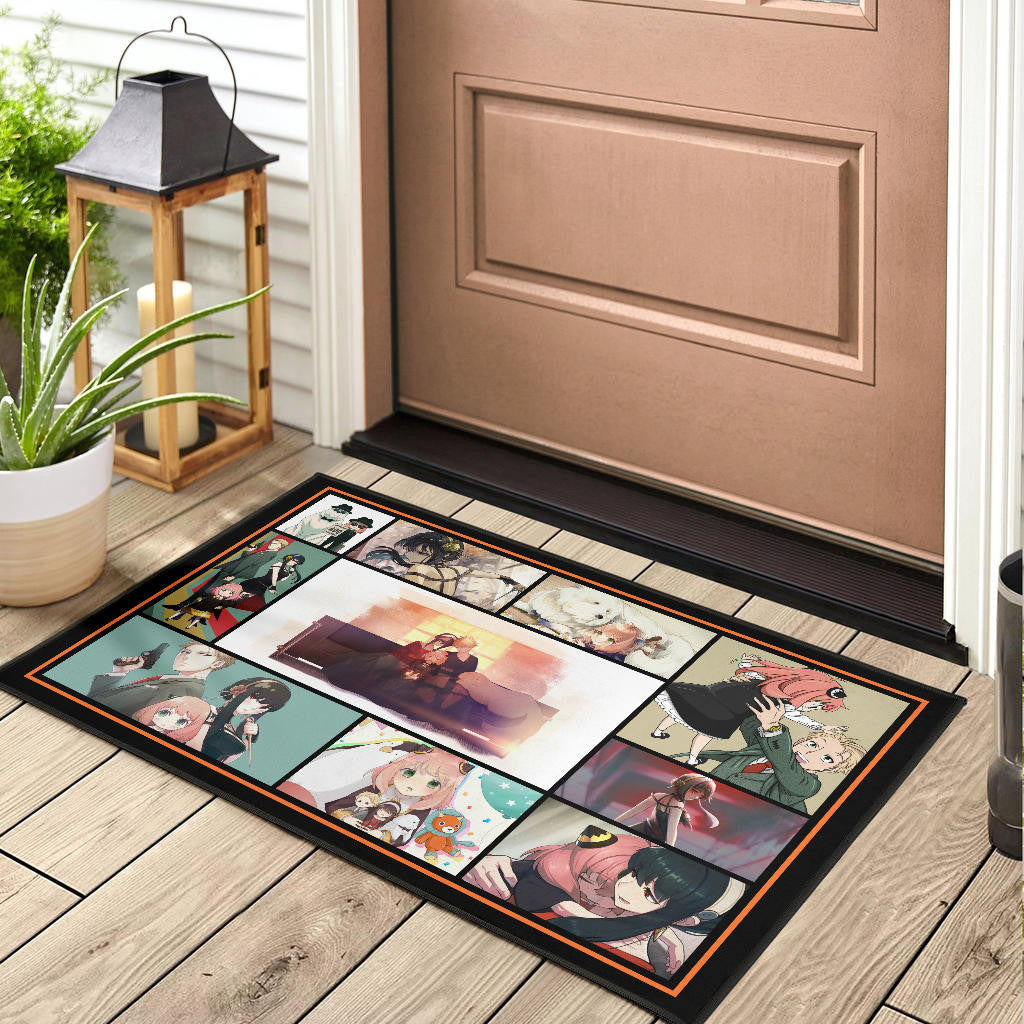 Loid Yor And Anya Forger Family Spy x Family Door Mat Anime Home Decor Custom For Fans NA042603