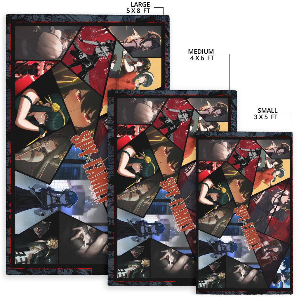 Yor Forger Spy x Family Area Rug Anime Home Decor Custom For Fans NA042601