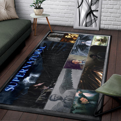 Castiel Supernatural Area Rug Movie Home Decor Custom For Fans NT041401