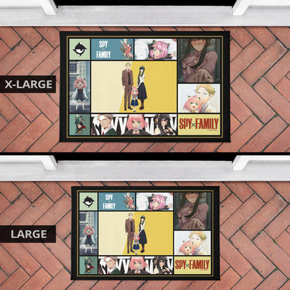 Loid Yor And Anya Forger Family Spy x Family Door Mat Anime Home Decor Custom For Fans NA042604