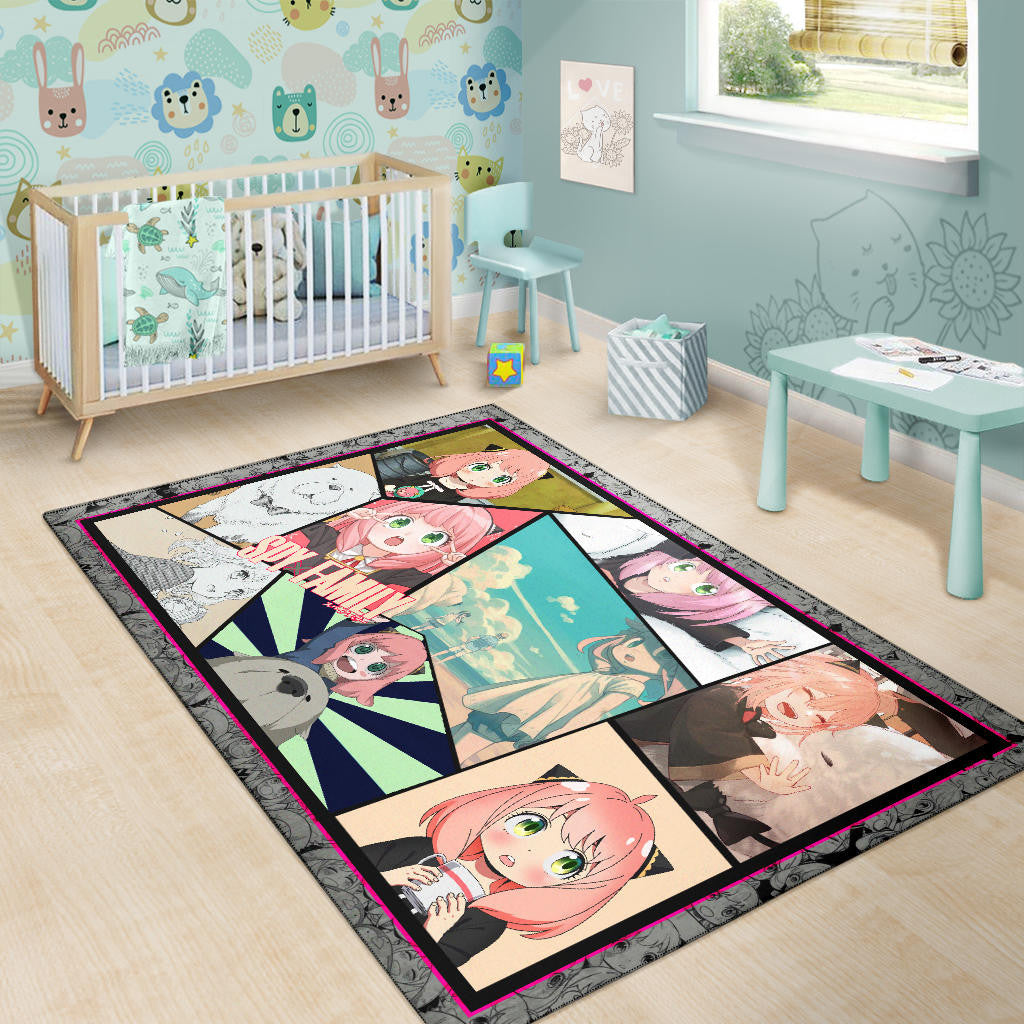 Anya Forger Spy x Family Area Rug Anime Home Decor Custom For Fans NA042602