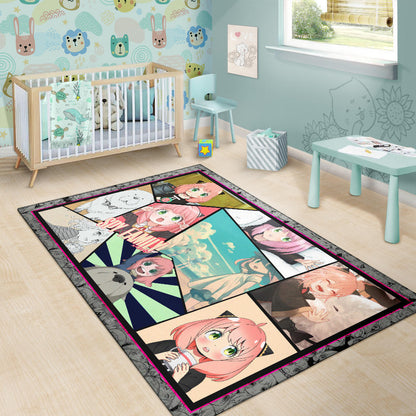 Anya Forger Spy x Family Area Rug Anime Home Decor Custom For Fans NA042602